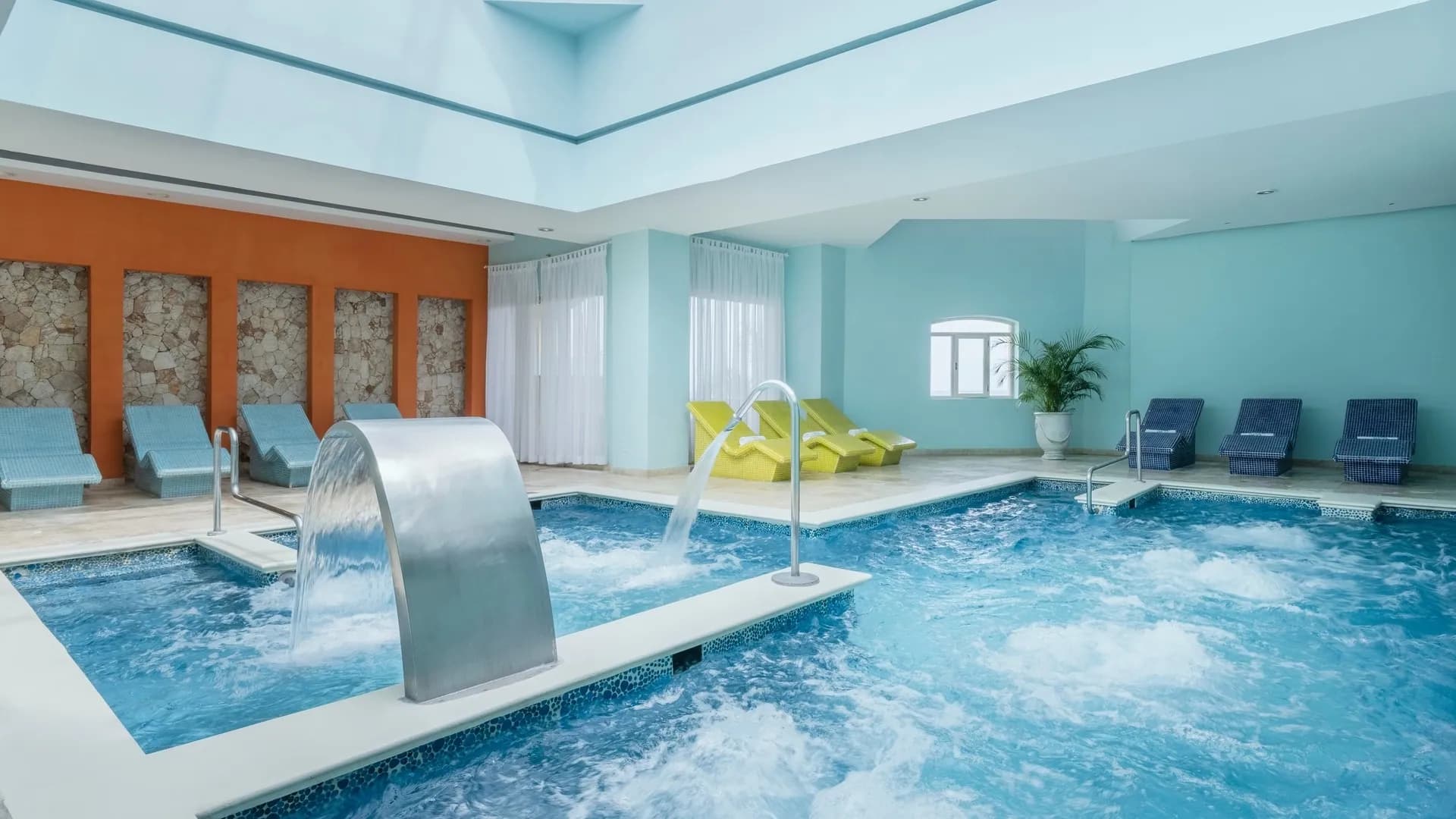 The resort's indoor hydrotherapy spa